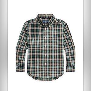 Toddler Boys Ralph Lauren Plaid Poplin Shirt